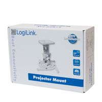 LogiLink BP0003 Beamer-plafondbeugel Kantelbaar, Draaibaar Afstand vloer-plafond (max.): 22 cm Wit - thumbnail