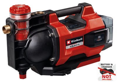 Einhell AQUINNA 36/38 F LED Automatic Solo - Accu Tuinpomp | 36V | 3800 L/h | Zonder accu en lader - 4180420 - 4180420