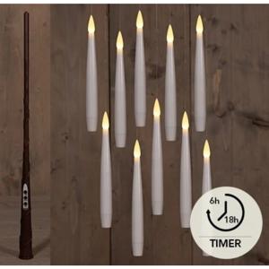 LED Zwevende kaarsen wit set a 10 H15cm