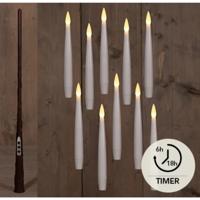 LED Zwevende kaarsen wit set a 10 H15cm