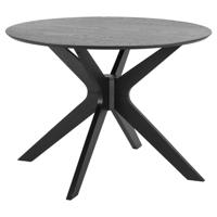 Leen Bakker - Eetkamertafel Novel - 75x105x105 Cm - MDF - Zwart