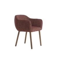 Light&living Eetkamerstoel 62,5x56x76,5 cm BLAINE bordeaux+hout d b...