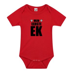 Mijn eerste EK Belgie baby rompertje rood jongen/meisje EK supporter