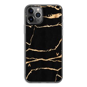 Gouden marmer: iPhone 11 Pro Transparant Hoesje