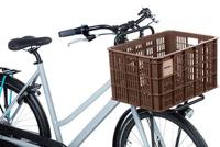 Gerecyclede fietskrat Basil Crate L 40.0 liter 39 x 49 x 26 cm - chocolate brown