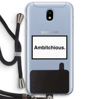 Ambitchious: Samsung Galaxy J5 (2017) Transparant Hoesje met koord