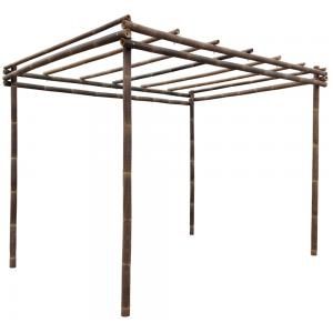 Bamboe pergola zwart 400 x 300 cm