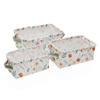 Mandenset Versa Textiel 18 x 14 x 28 cm 28 x 18 x 14 cm