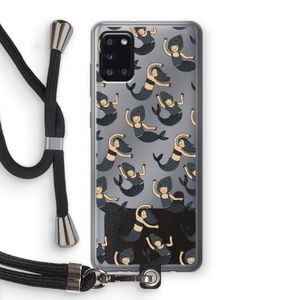 Zeemeermin: Samsung Galaxy A31 Transparant Hoesje met koord