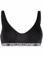 Stella McCartney soutien-gorge à bande logo - Noir - thumbnail