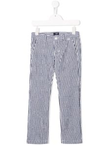 Il Gufo pantalon droit à rayures - Bleu