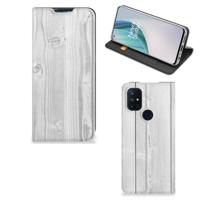 OnePlus Nord N10 5G Book | Wallet Case | White Wood