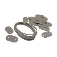 Kit di fissaggio per recinzione da giardino Nature 27 pezzi Grigio