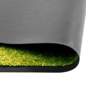 The Living Store Deurmat - Binnen/Buitenmat 180x60cm - Anti-Slip PVC - Groen