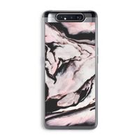 Roze stroom: Samsung Galaxy A80 Transparant Hoesje