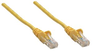 Intellinet 737333 RJ45 Netwerkkabel, patchkabel CAT 5e U/UTP 0.25 m Geel 1 stuk(s)