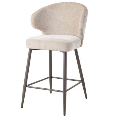 Ares Beige bar chair aphrodite 3 clay leg (set van 2)