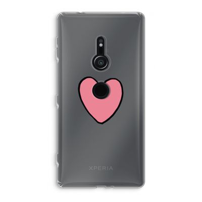 Hartje: Sony Xperia XZ2 Transparant Hoesje