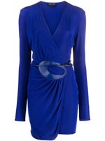 TOM FORD robe courte à fronces - Bleu - thumbnail