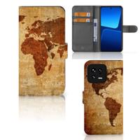 Xiaomi 13 | Flip Cover | Wereldkaart