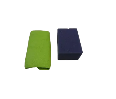 123 Poetsspons met Microvezel Doek