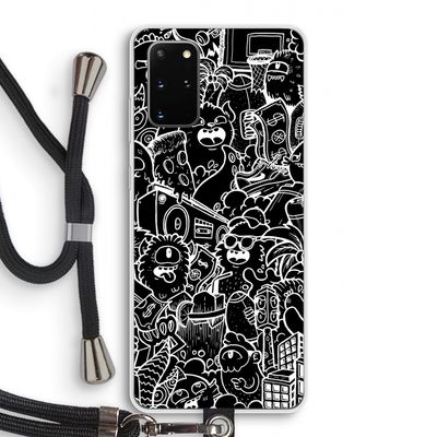 Vexx Black City : Samsung Galaxy S20 Plus Transparant Hoesje met koord