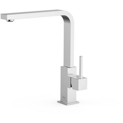 Keukenkraan Tres Top | Opbouw | 360° Draaibaar | Mengkraan | 1-hendel | Vierkant | Chroom