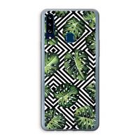 Geometrische jungle: Samsung Galaxy A20s Transparant Hoesje