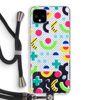 8-bit N°1: Pixel 4 XL Transparant Hoesje met koord