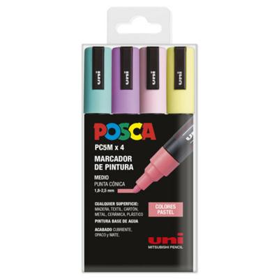 Acrylverfmarkeerder POSCA PC-5M Taart 1,8-2,5 mm 4 Stuks