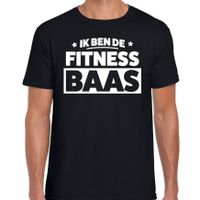 Hobby t-shirt fitness baas zwart voor heren - fitness liefhebber shirt