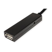 VALUE USB 2.0 Verleng kabel met actieve Repeater, A - C, zwart, 20 m - thumbnail