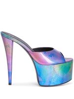 Giuseppe Zanotti mules Gz Aida à semelle plateforme 150 mm - Multicolore