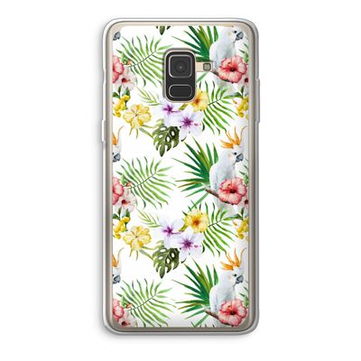 Gele kuif: Samsung Galaxy A8 (2018) Transparant Hoesje
