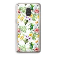 Gele kuif: Samsung Galaxy A8 (2018) Transparant Hoesje