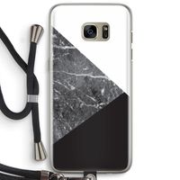 Combinatie marmer: Samsung Galaxy S7 Edge Transparant Hoesje met koord