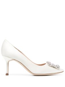 Manolo Blahnik escarpins Hangisi 70 mm - Blanc