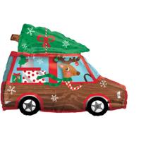 'Ballon 'Driving home for Christmas' (L)' | Luxe cadeaus