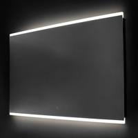 BRAUER Twinlight Spiegel - 120x70cm - verlichting - rechthoek - zilver 3412s