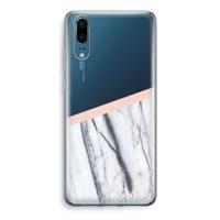 A touch of peach: Huawei P20 Transparant Hoesje