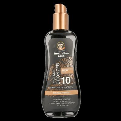 Australian Gold Spray gel met bronzer SPF10 237 Milliliter