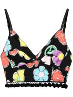 MOSCHINO JEANS Cropped top en print - Zwart - thumbnail