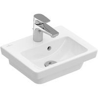 Villeroy & Boch Subway 2.0 fontein 37x30,5cm 1 kraangat met overloop wit 73173701