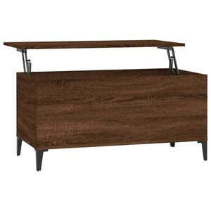 The Living Store Salontafel - Lift-top - Bruineiken - 90 x 44.5 x 45 cm