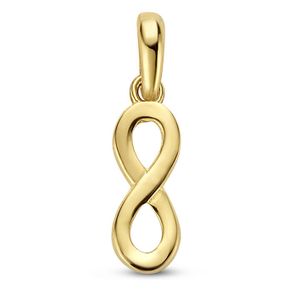 Hanger Infinity geelgoud 4,5 x 13,5 mm