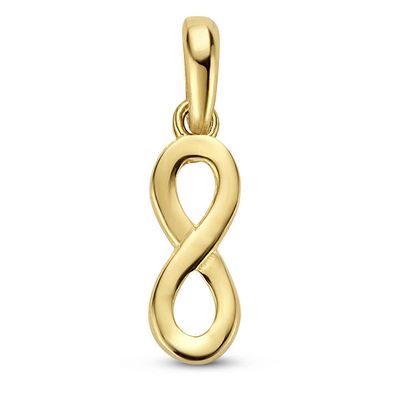 Hanger Infinity geelgoud 4,5 x 13,5 mm