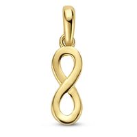 Hanger Infinity geelgoud 4,5 x 13,5 mm