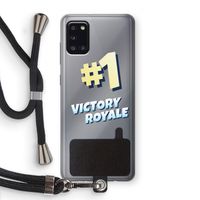 Victory Royale: Samsung Galaxy A31 Transparant Hoesje met koord