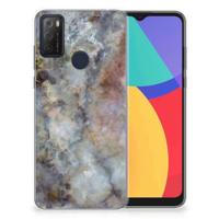 Alcatel 1S (2021) | TPU | Siliconen hoesje | Marmer Grijs