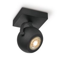 Light depot - LED opbouwspot Nop - 9,5 cm - zwart - Outlet